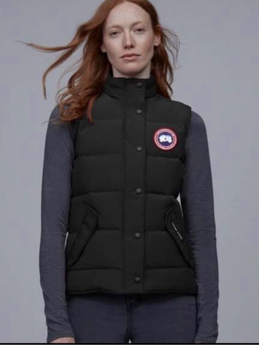 CANADA GOOSE Freestyle 2832L Women's Black Quilted Down Vest - XS